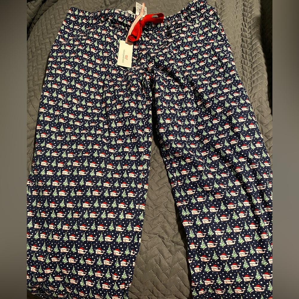 Unisex Christmas Pajama Pants with Tie